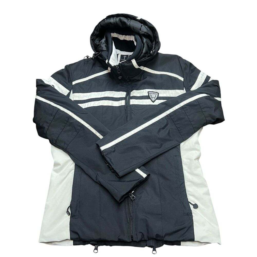 Hyra Cervino Women's Ski Snowboarding Jacket Full-zip Hooded Black Size Small